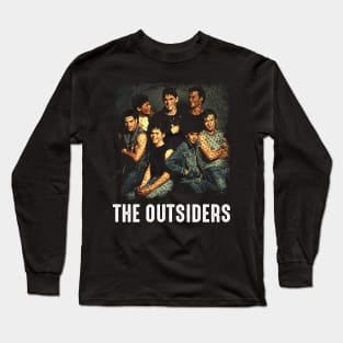 Stay Gold Tribute Showcase the Resilience and Friendship of Outsiders' Gang on a Stylish Tee Long Sleeve T-Shirt